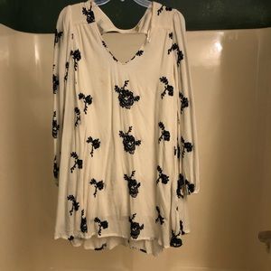 Free People Embroidered Swing Dress/Tunic